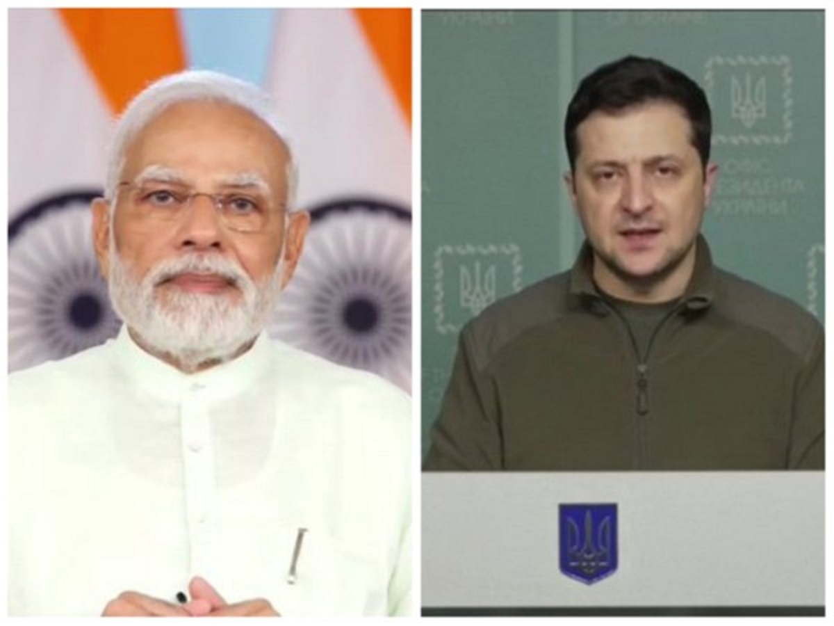 Pm modi with Volodymyr Zelenskyy