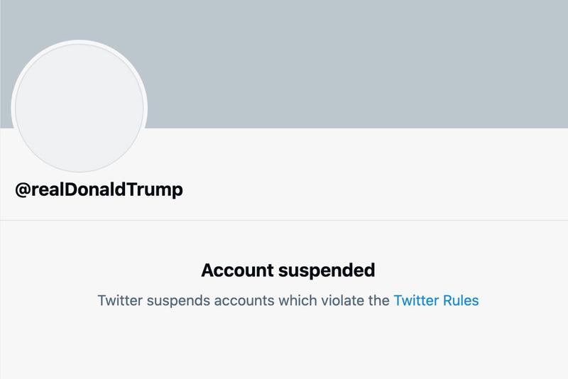 Twitter account suspended