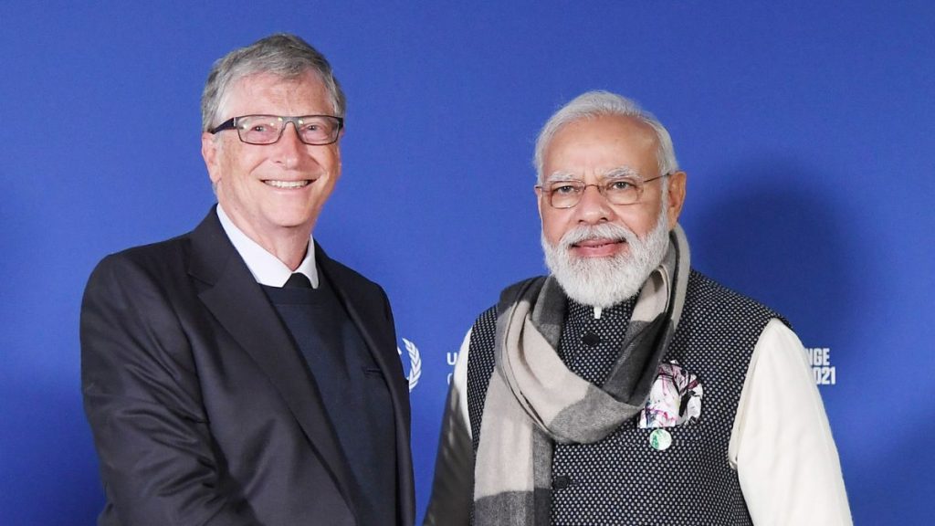 Bill Gates And Pm Narendra Modi