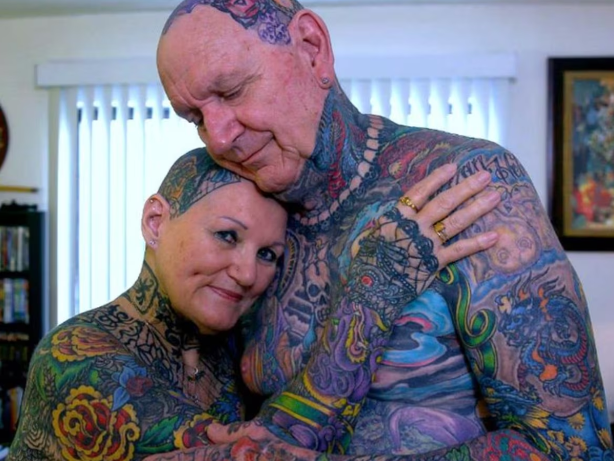 American couple got themselves tattooed