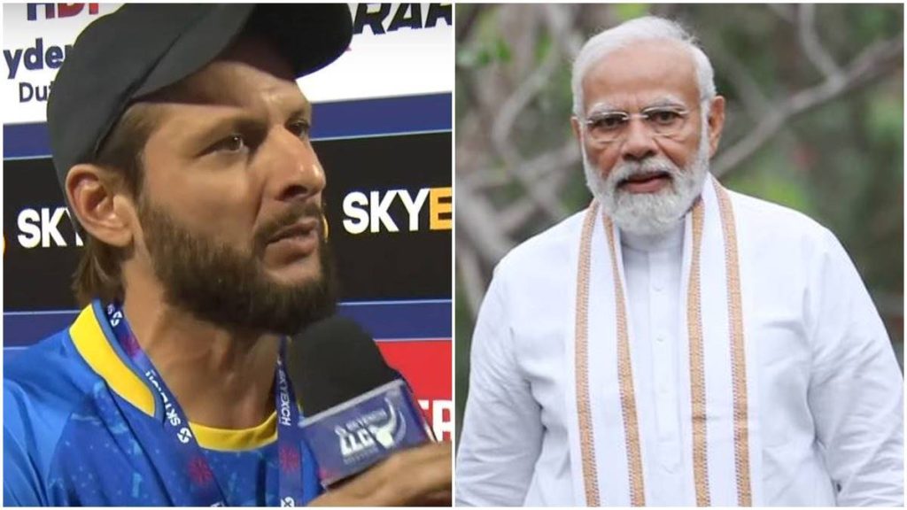 Shahid Afridi and PM Narendra Modi