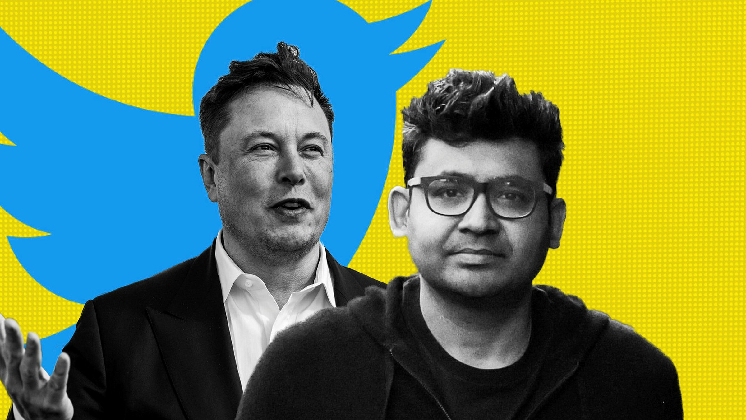 Parag Agarwal and Elon Musk