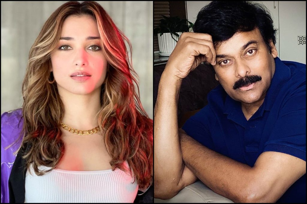 Chiranjeevi and Tamannaah Bhatia 