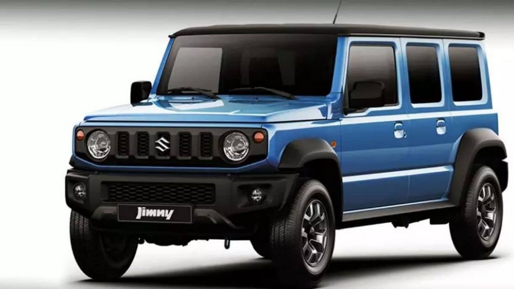 5-door Jimny SUV in blue