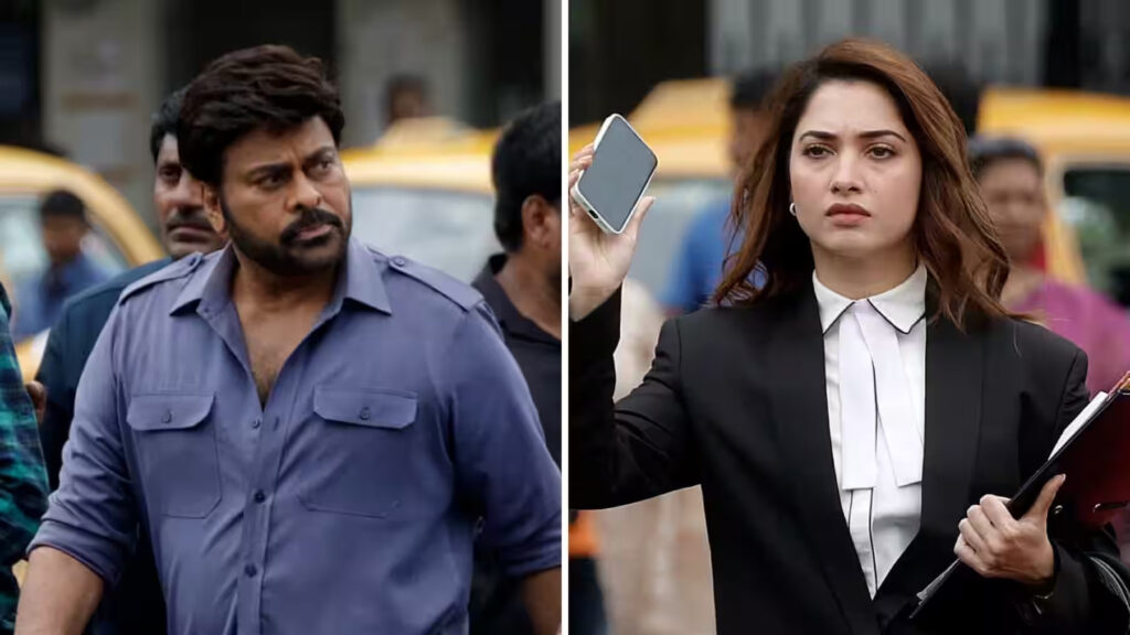 Chiranjeevi and Tamannaah Bhatia 