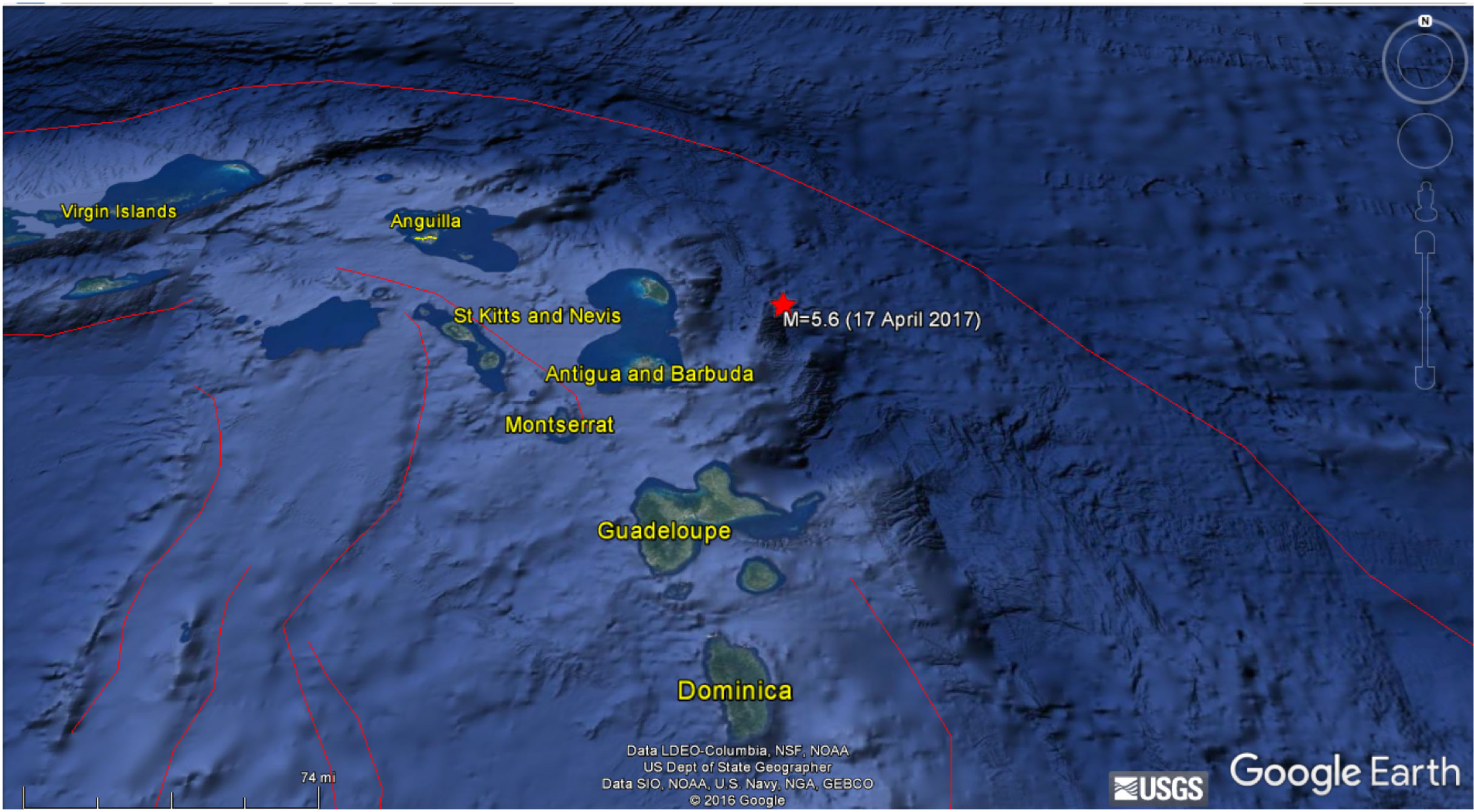 Earthquake in Antigua and Barbuda