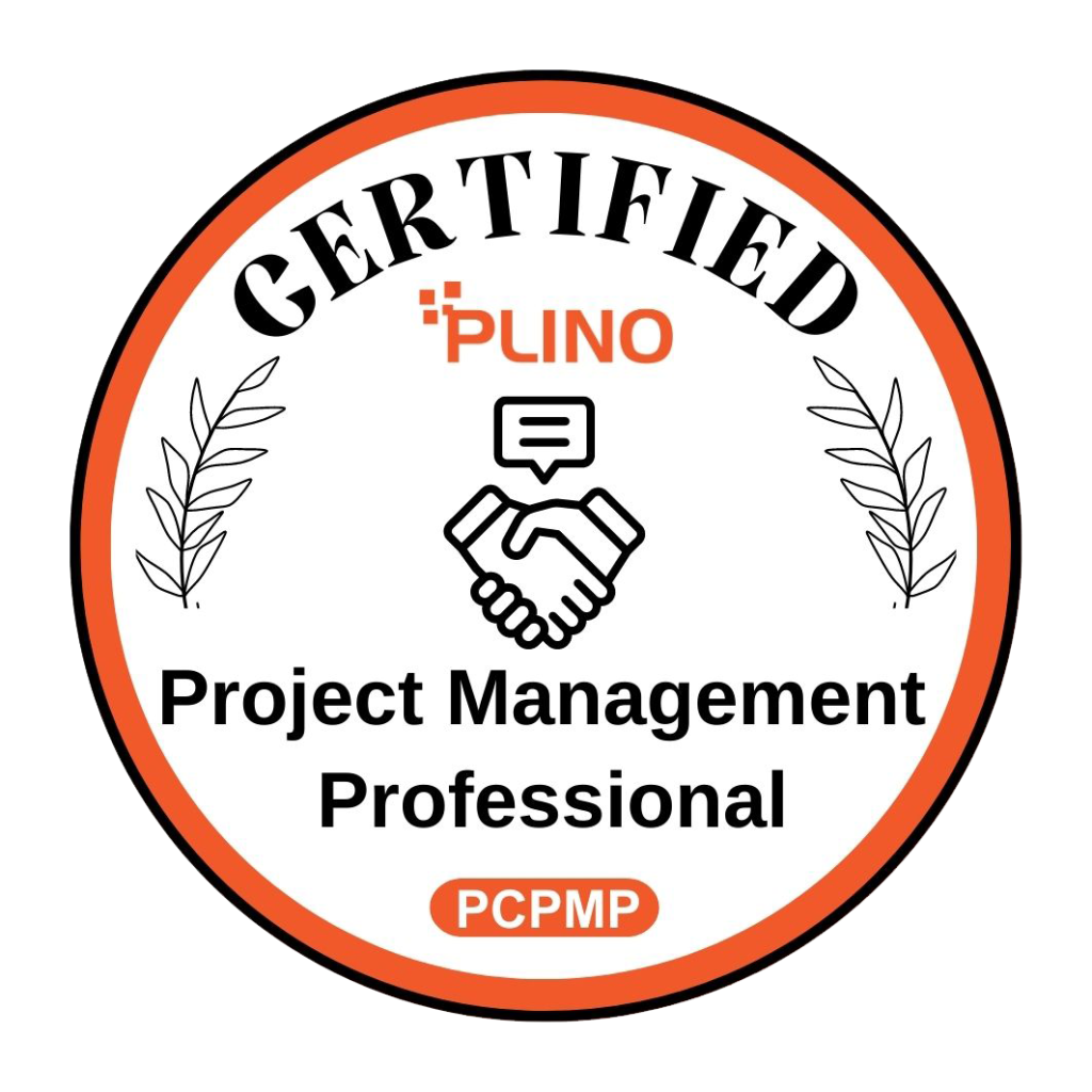 7. Plino Certified Project Management Professional (PMP):