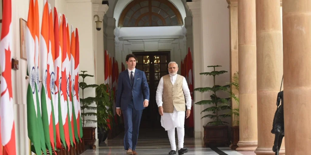 Canada PM Justin Trudeau and PM Narendra Modi