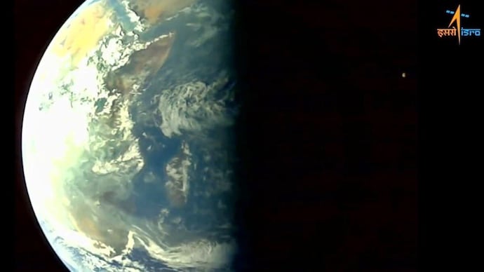Aditya L1 shares selfie from space, captures stunning image of Earth and Moon