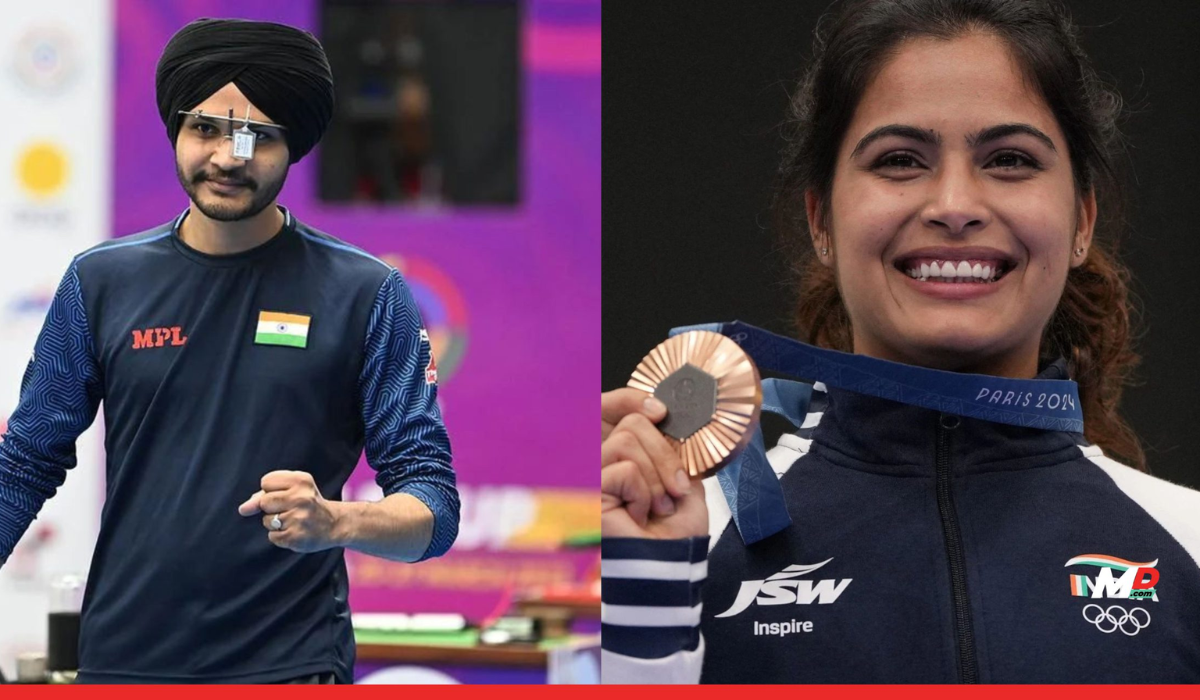 Manu Bhaker and Sarabjot Singh