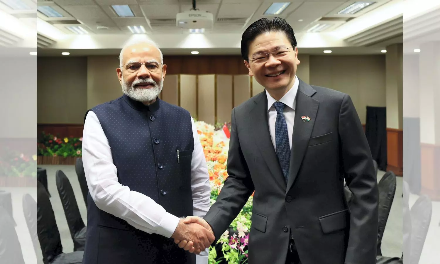 PM Modi Meets Singapore Counterpart Lawrence Wong To Discuss Ties