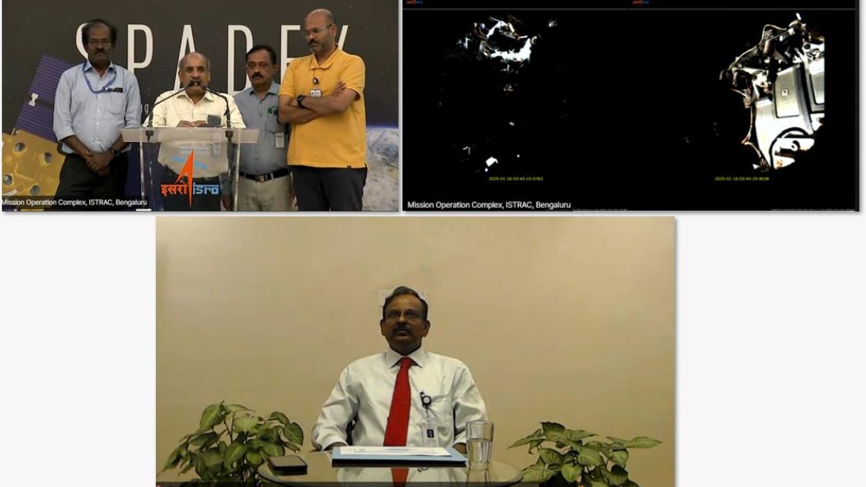 Dr. V. Narayanan, Secretary DOS, Chairman Space Commission and Chairman ISRO, congratulated the team ISRO