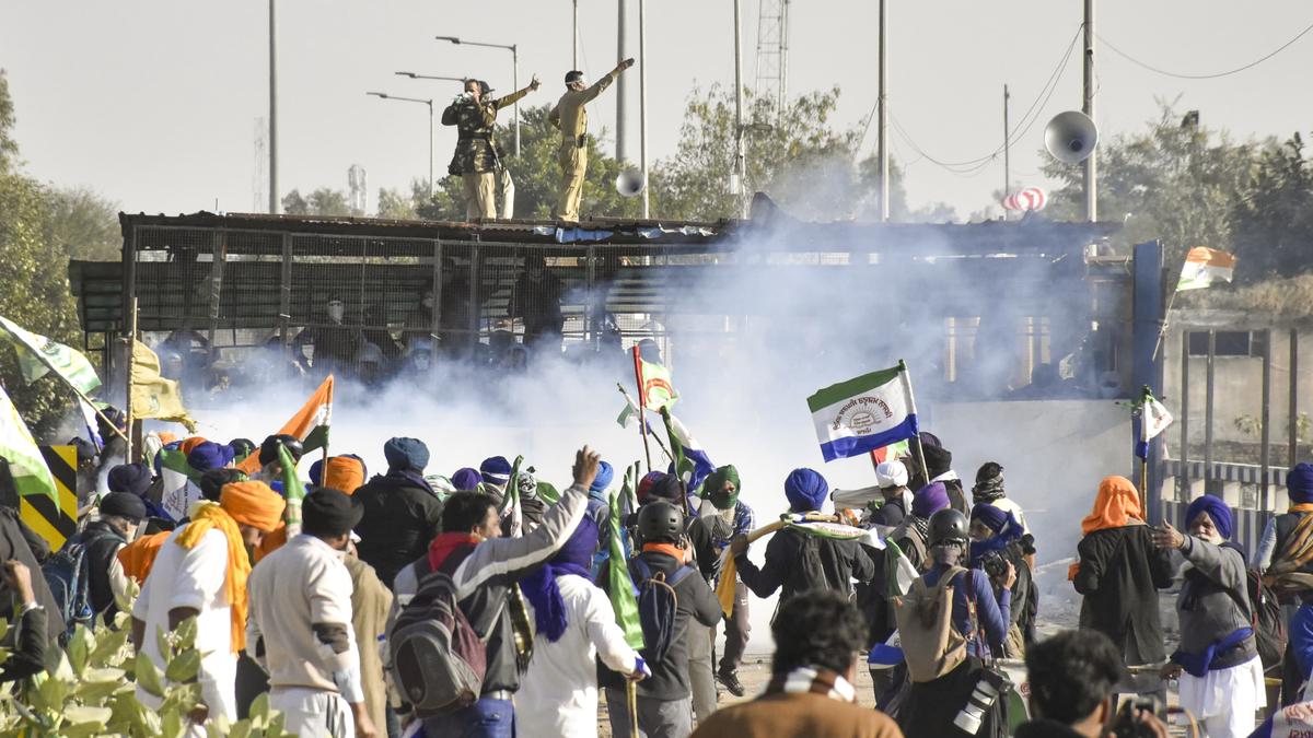 Police evicted farmers from Shambhu and Khanauri protest sites.