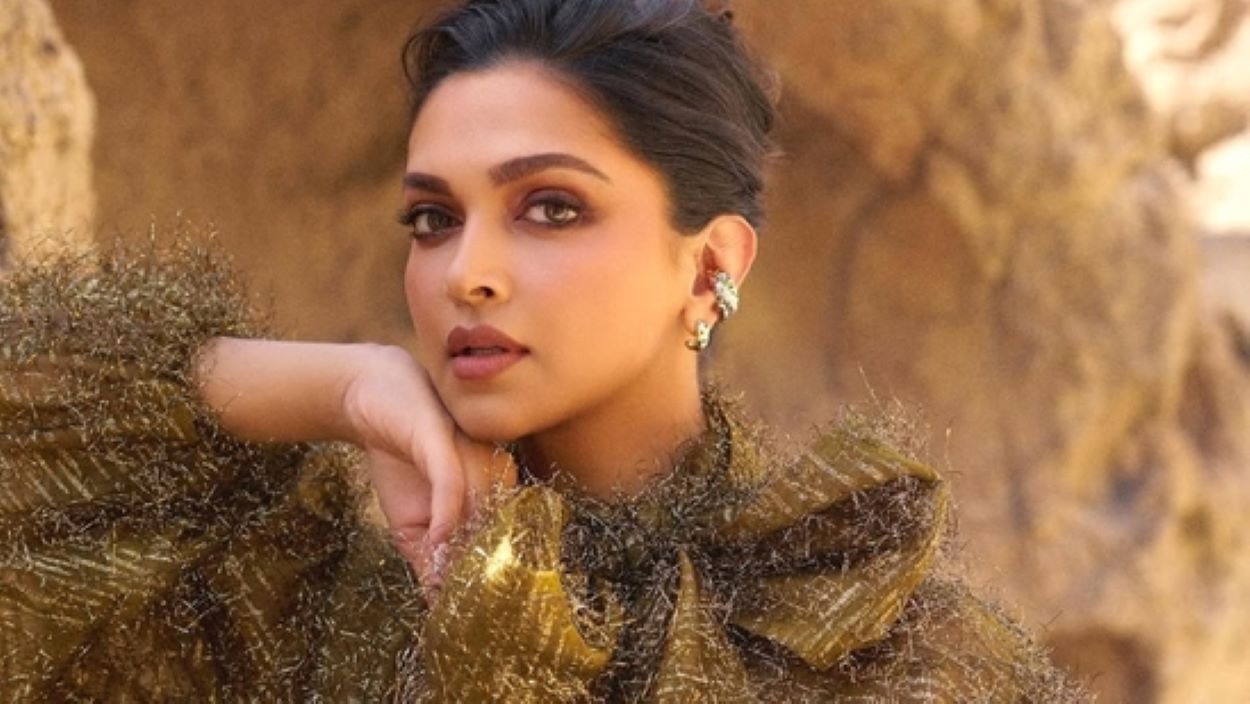 Deepika Padukone dazzles in a Sabyasachi gold dress for Forbes event